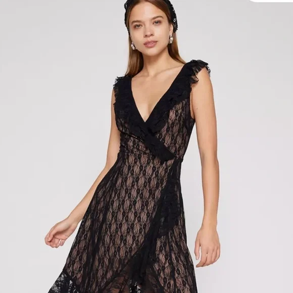 Urban Outfitters | Dresses | Black Lace Dress From Urban | Poshmark